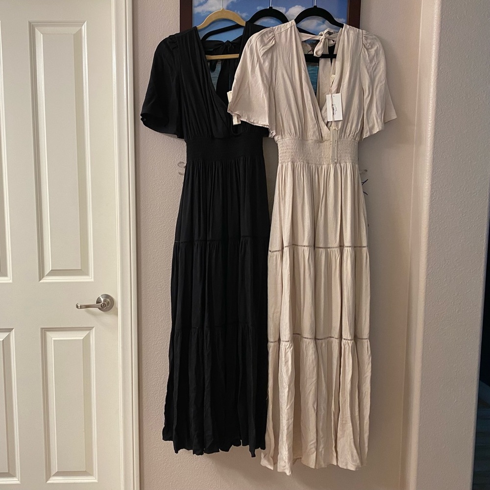 NWT Lovestitch Tara Dress. Black maxi.